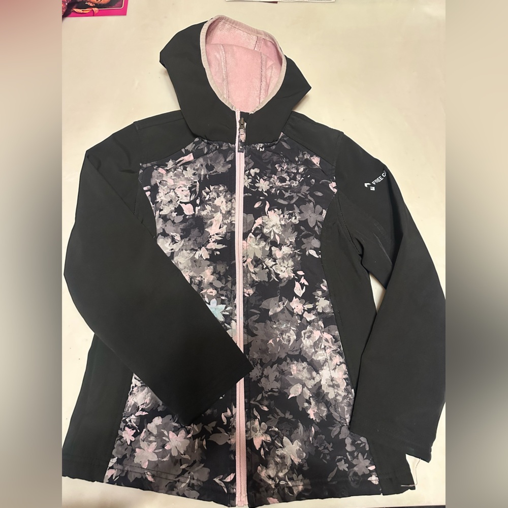 Kids Pink Floral Jacket